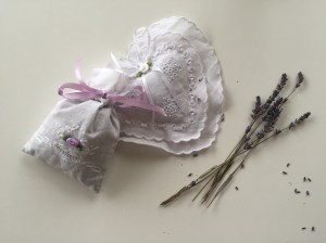 Appreciating the lavender bags in my wardrobe each morning when I choose what to wear.